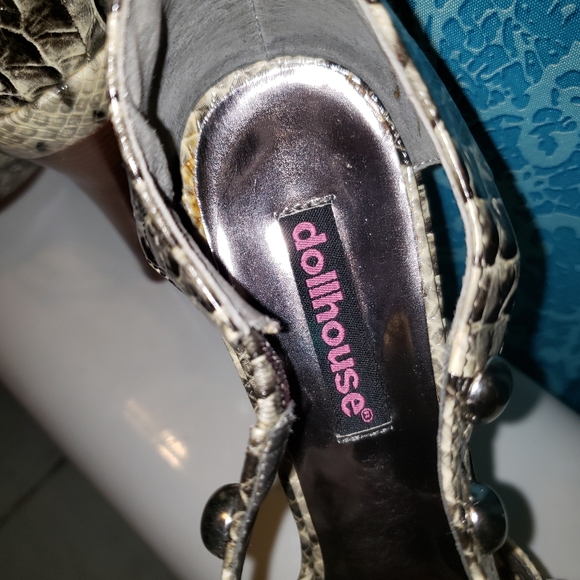 Doll House Studded Strappy Heels - Picture 2 of 4